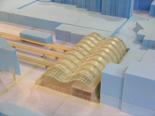 Essais aérodynamiques de la Gare d'Orléans