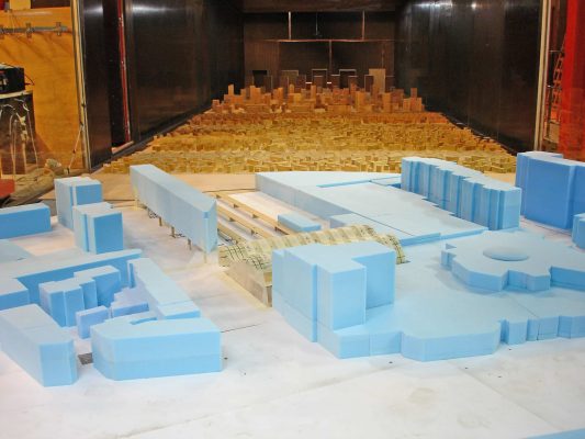 Essais aérodynamiques de la Gare d'Orléans